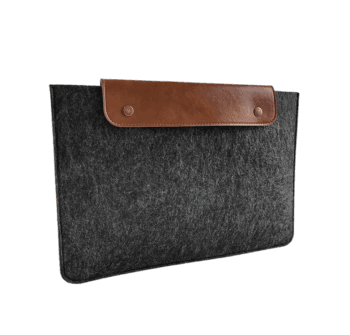 Deri Kapaklı Keçe MacBook ve Laptop Kılıfı (13 İnç)