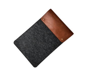 Deri Kapaklı Keçe Laptop Kılıfı (16 İnç)